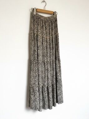 Leopard Tiered Skirt